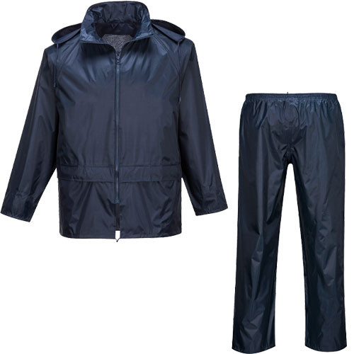 Nylon Rain Suit - Navy - Small