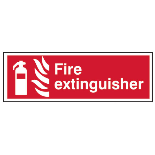 Fire Extinguisher - 2 PVC Signs 300 x 100mm