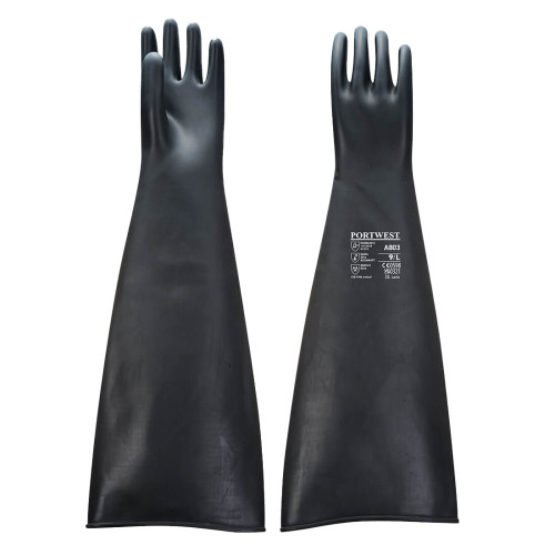 Industrial Rubber Gauntlets - Medium (8)