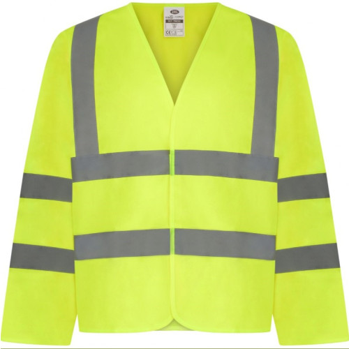 Hi-Vis Polyester Long Sleeved Waistcoat