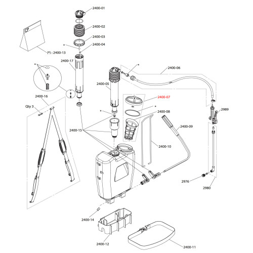 Cooper Pegler® CP3 2000 Filler Cap c/w Strainer