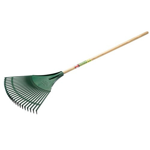 Bulldog® Plastic Fan Rake - Wood Shaft