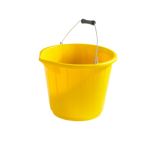 Yellow Heavy Duty Bucket - 13 litres