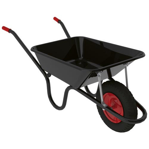 Hæmmerlin® Black Barrow with Pneumatic Tyre 3ft /90 litre