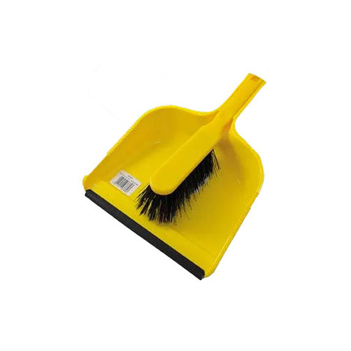 Plastic Dustpan and Brush Set- Hard Bristle