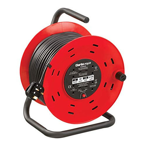 Cable Reel, 240v 4 Socket, 50m