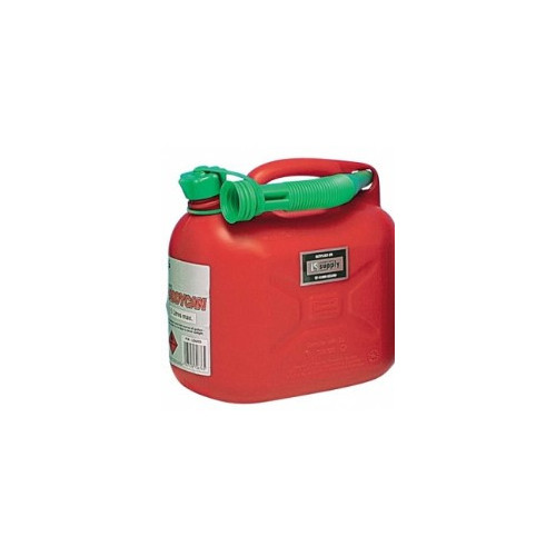 Plastic Fuel Can - Red 5 litre