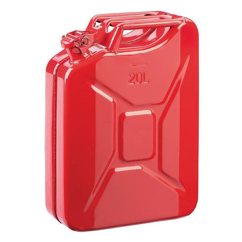 Steel Jerry Fuel Can 20 litre- RED
