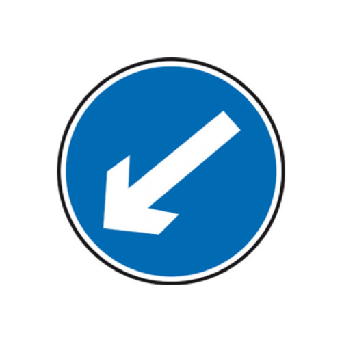 Cone Sign - Directional Arrow, 600mm