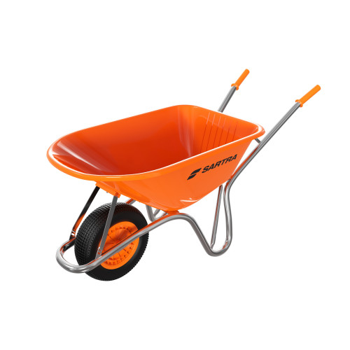 Sartra&Acirc;&reg; Big Orange Barrow - 100L - Pneumatic Tyre