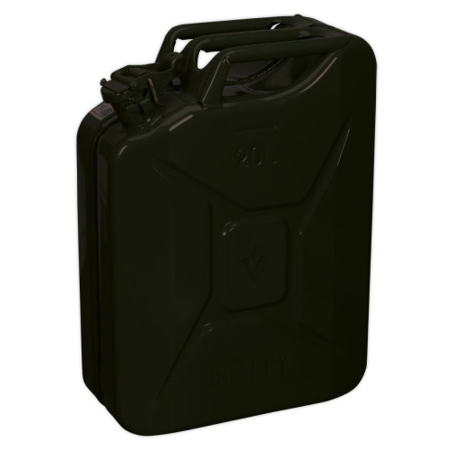 Black Steel Fuel Can – 20 litre