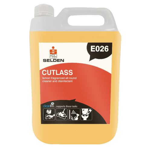 Selden E026 Cutlass Lemon Washroom Cleaner Disinfectant 5L
