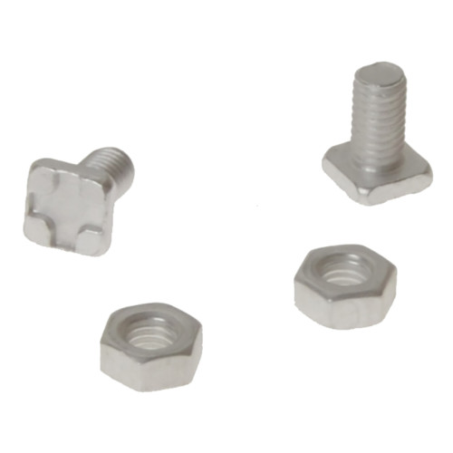 GH004 Square Glaze Bolts & Nuts Pack of 20
