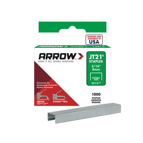 JT21 T27 Staples 6mm (1/4in) (Box 5000)