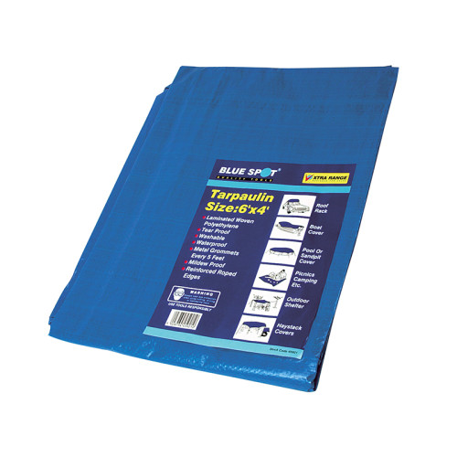 Blue Tarpaulin 1.9 x 2.9m (6 x 9ft)