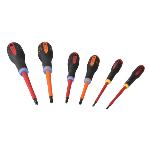 BE-9884S ERGO™ VDE Insulated Screwdriver Set, 6 Piece