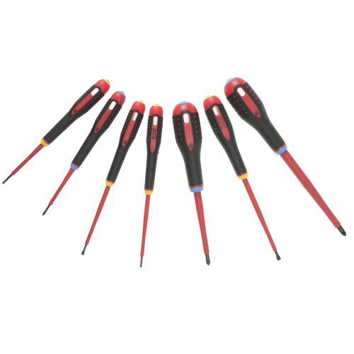 BE-9888S ERGO™ VDE Insulated Screwdriver Set, 7 Piece