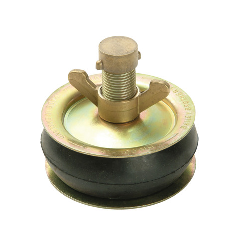 2416 Drain Test Plug 100mm (4in) - Brass Cap