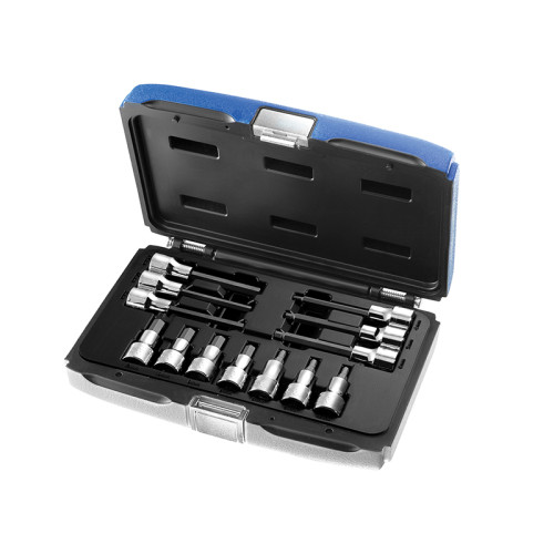 1/2in Drive Hex Bit Socket Set, 13 Piece