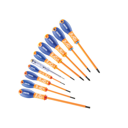 E160912 Insulated Screwdriver Set,10 Piece