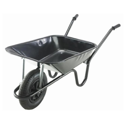Wheelbarrow, Black, with Puncture-Free Tyre