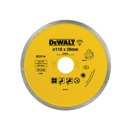 DT3714 Diamond Tile Blade 110 x 20mm