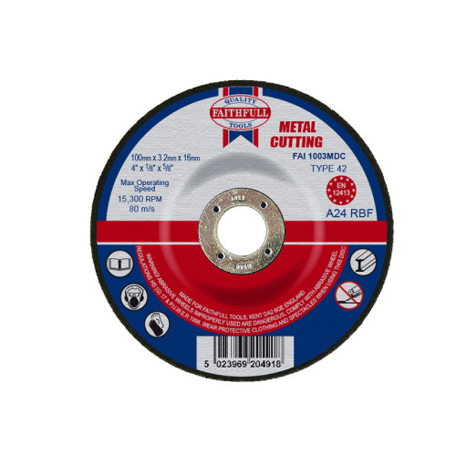 Depressed Centre Metal Cutting Disc 180 x 3.2 x 22.23mm