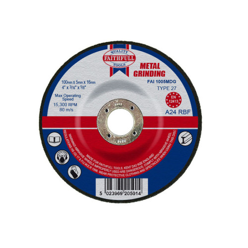 Depressed Centre Metal Grinding Disc 180 x 6.5 x 22.23mm