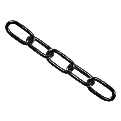 Black Japanned Chain 4mm x 30m Reel - Max. Load 120kg