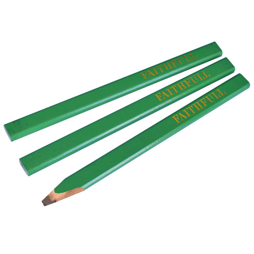 Carpenter's Pencils - Red / Medium (Pack 3)