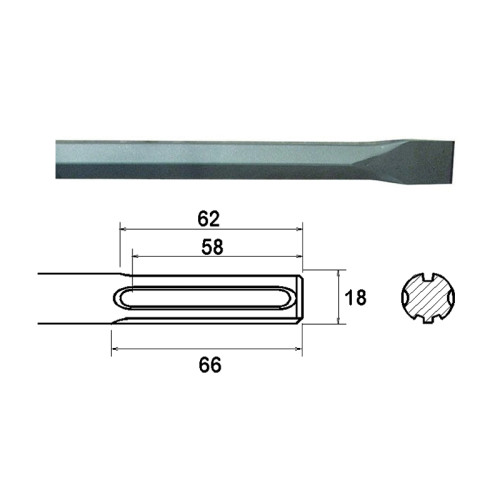 SDS Max Chisel 300mm