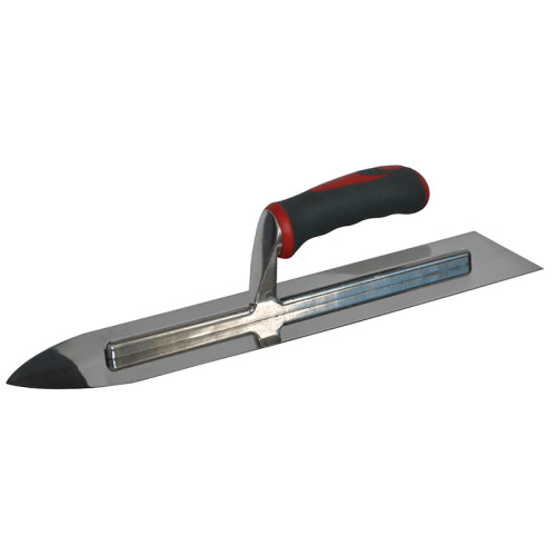 Flooring Trowel Stainless Steel Soft Grip Handle 16 x 4in