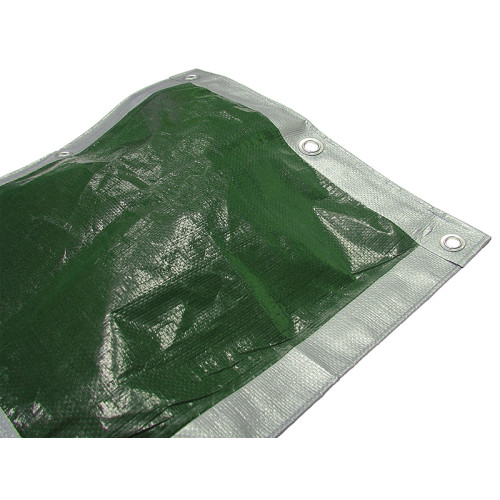 Tarpaulin Green/Silver 5.4 x 3.6m (18 x 12ft) 80gsm