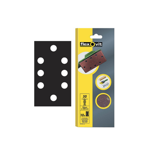 1/3 Sanding Sheets Perforated Coarse 50 Grit (Pack 10)