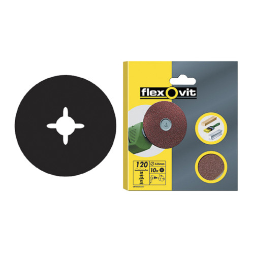 Drill Mountable Disc 125mm Fine 120G (Pack 10)