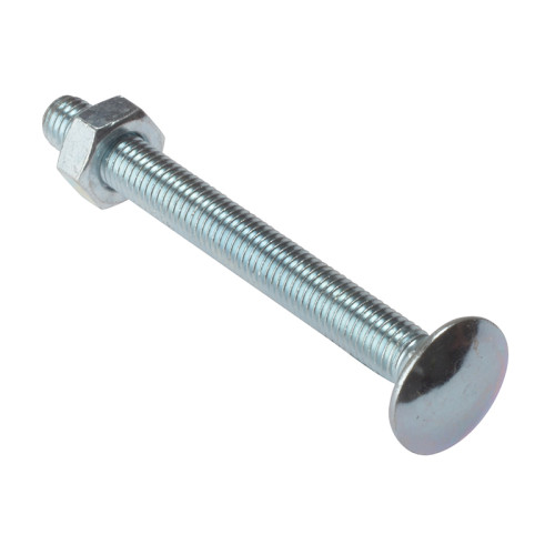 Carriage Bolt & Nut ZP M10 x 130mm Bag 10