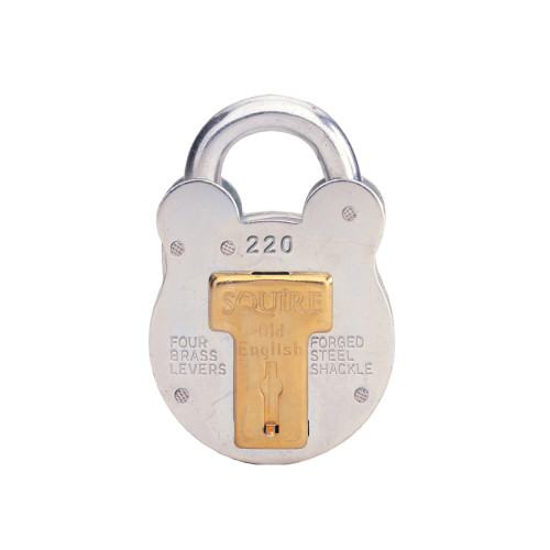 660 Old English Padlock with Steel Case 64mm