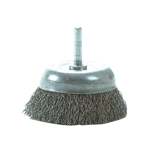 DIY Cup Brush with Shank 75mm, 0.35 Steel Wire