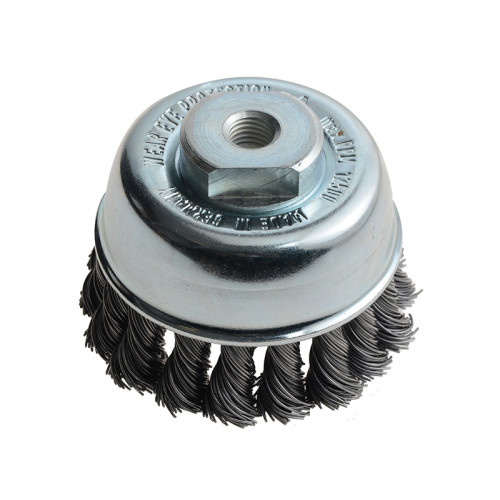 Knot Cup Brush 65mm M10x2.0, 0.50 Steel Wire