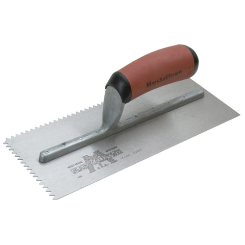 M701SD V 3/16in Notched Trowel DuraSoft® Handle 11 x 4.1/2in