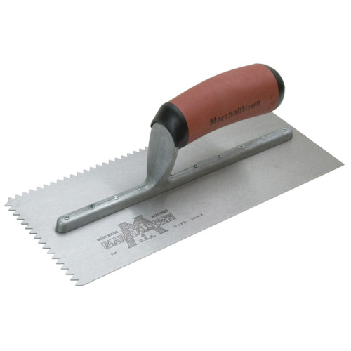 M701SD V 3/16in Notched Trowel DuraSoft® Handle 11 x 4.1/2in