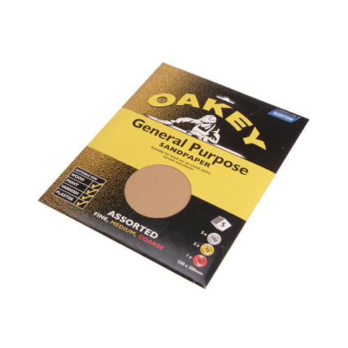 Glasspaper Sanding Sheets 230 x 280mm Course/Extra Coarse 40G (5)