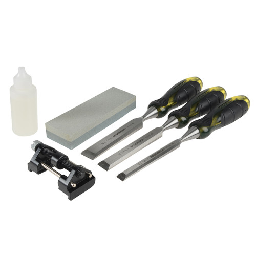 Bevel Edge Chisel & Sharpening Kit, 6 piece
