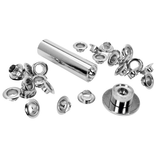 Eyelets 8mm Pack of 25 + Metal 2 Piece Anvil