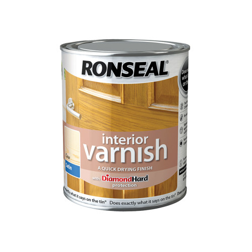 Interior Varnish Quick Dry Satin Antique Pine 750ml