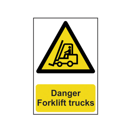 Danger Forklift Trucks - PVC Sign 200 x 300mm