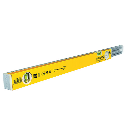 80T Telescopic Spirit Level 2 Vials 63-105cm