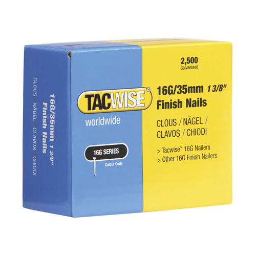 16 Gauge Straight Finish Nails 20mm (Pack 2500)