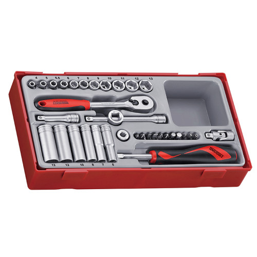 TT1435 4-13mm Socket Set, 35 Piece - 1/4in Drive