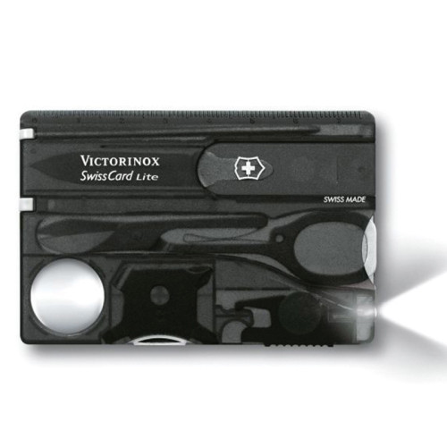 SwissCard Lite Translucent Black Blister Pack